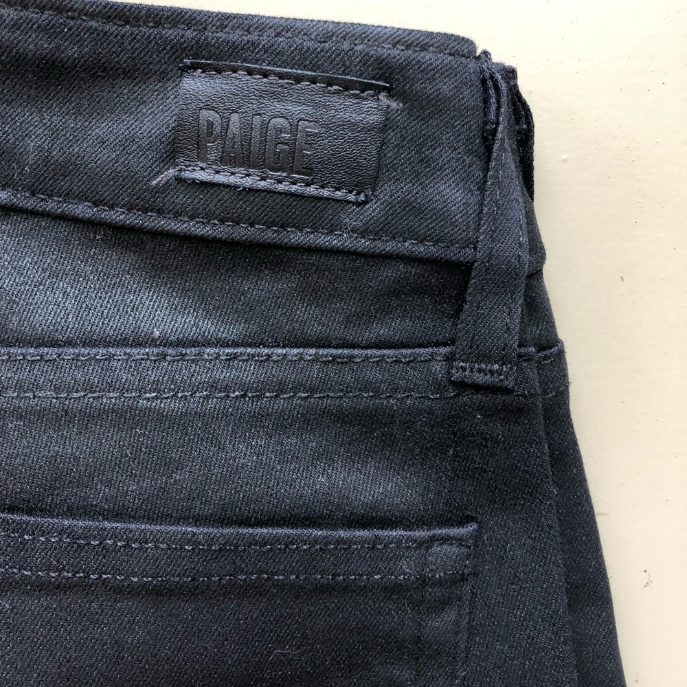 PAIGE Black Verdugo Coated Skinny Jeans - Picture 8 of 10